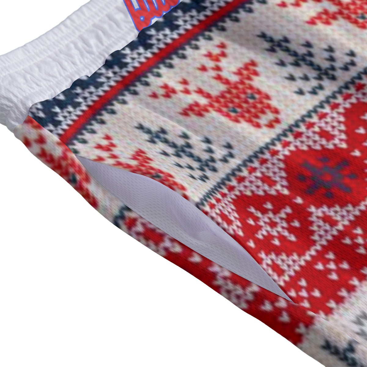 76ers Ugly Christmas Sweater Mesh Shorts